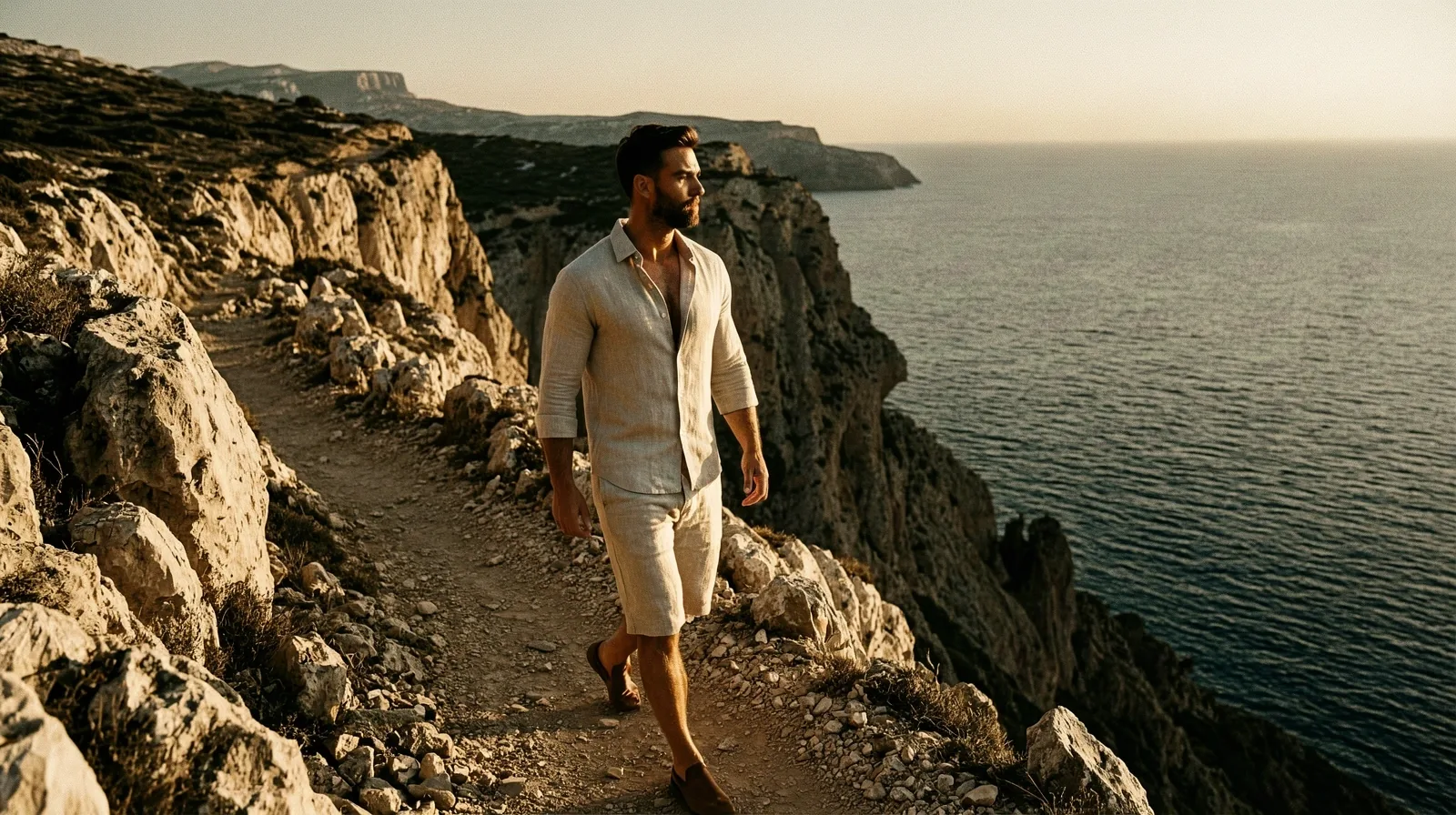 The Observer walking the Aegean coast